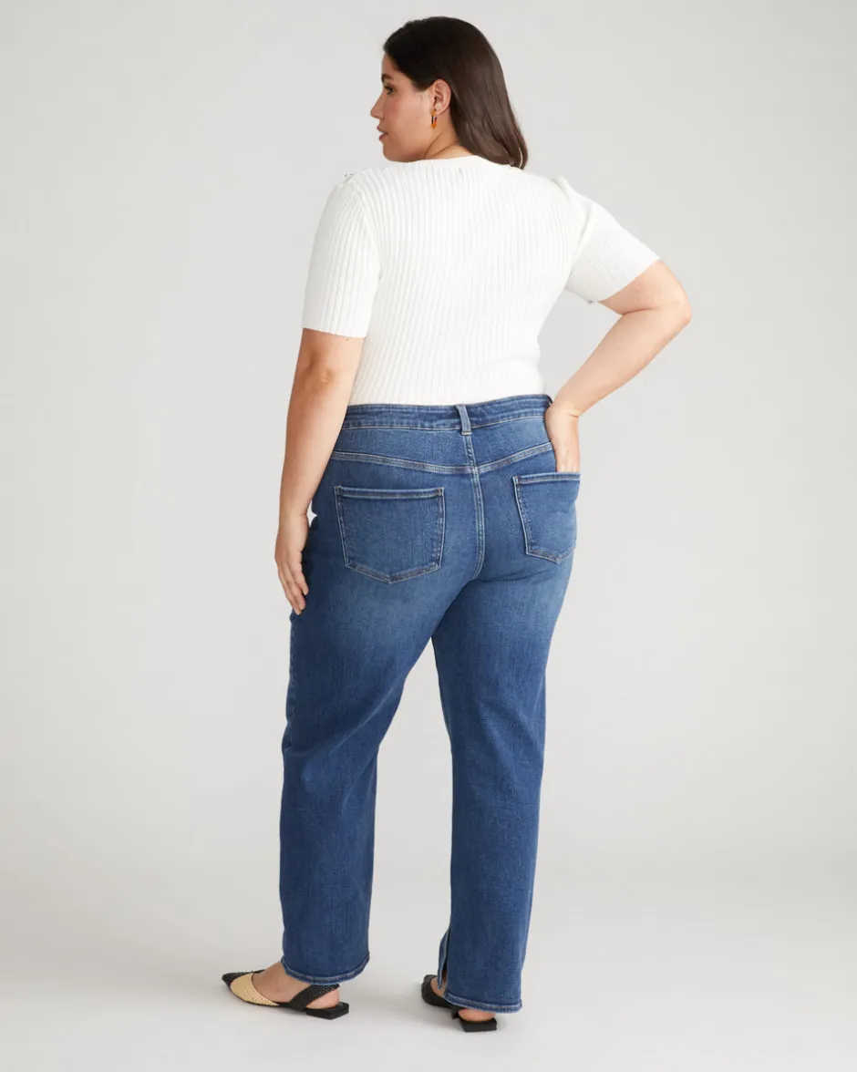 Universal Standard Mimi High Rise Split Hem Jeans 30 Inch