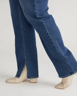 Universal Standard Mimi High Rise Split Hem Jeans 33 Inch
