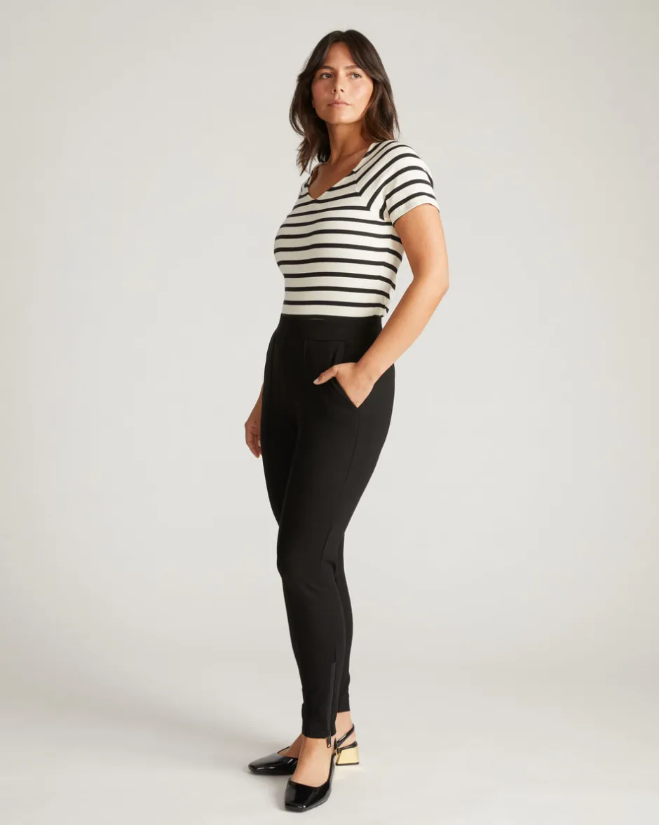 Universal Standard Moro Pintuck Pocket Ponte Pants