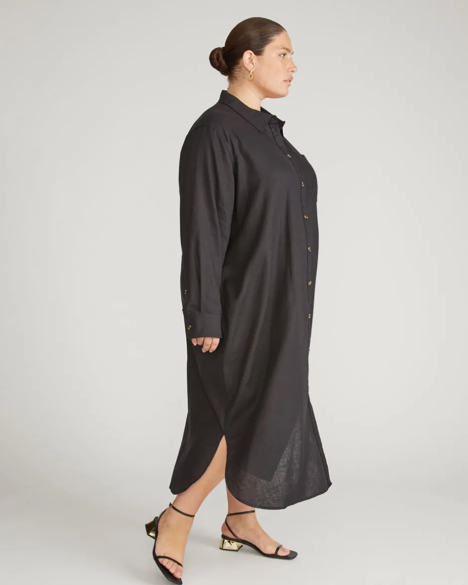 Universal Standard Odeon Linen Shirtdress
