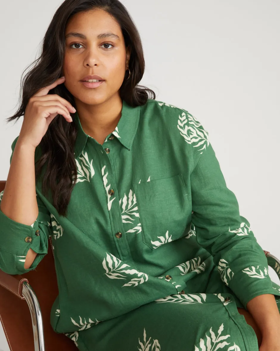 Universal Standard Odeon Linen Shirtdress