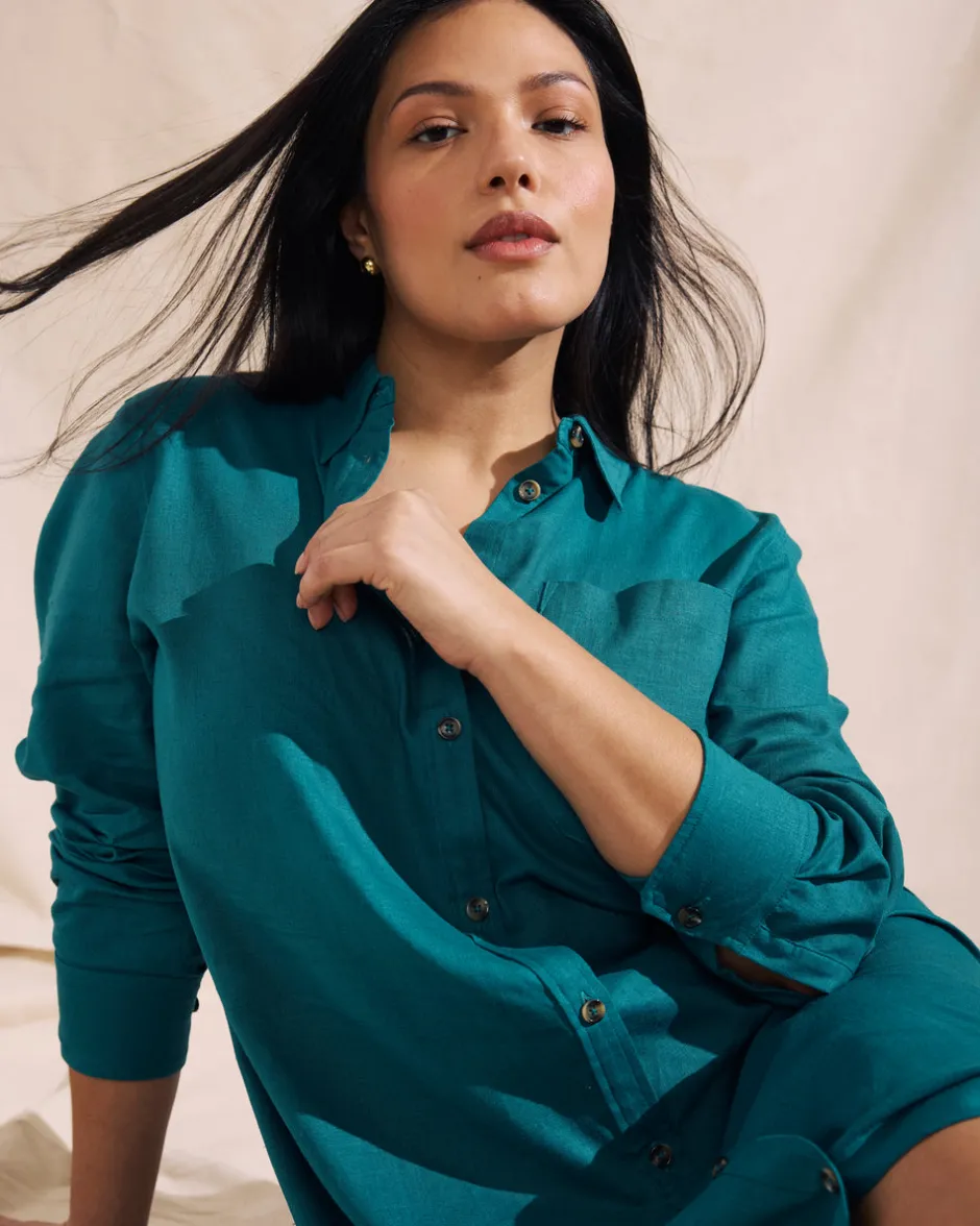 Universal Standard Odeon Linen Shirtdress