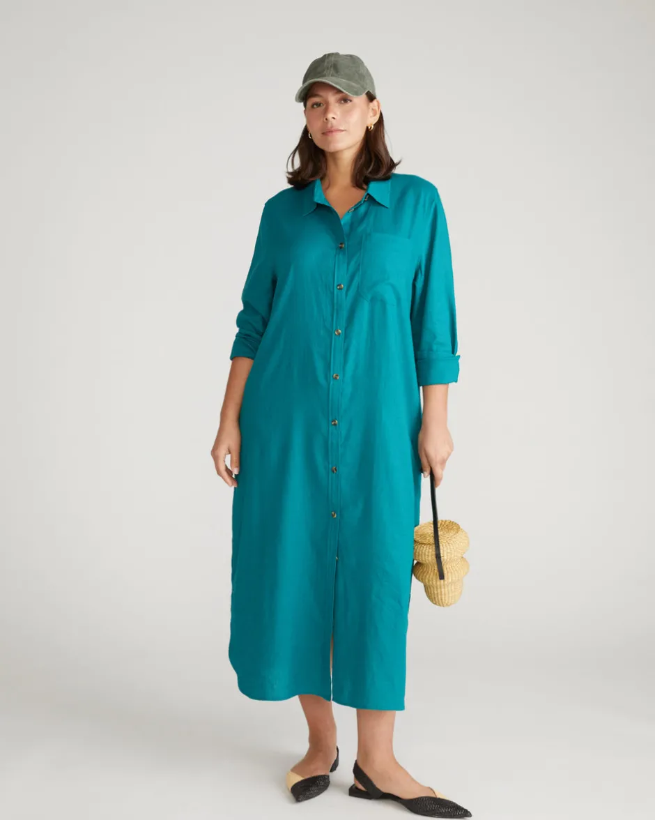 Universal Standard Odeon Linen Shirtdress