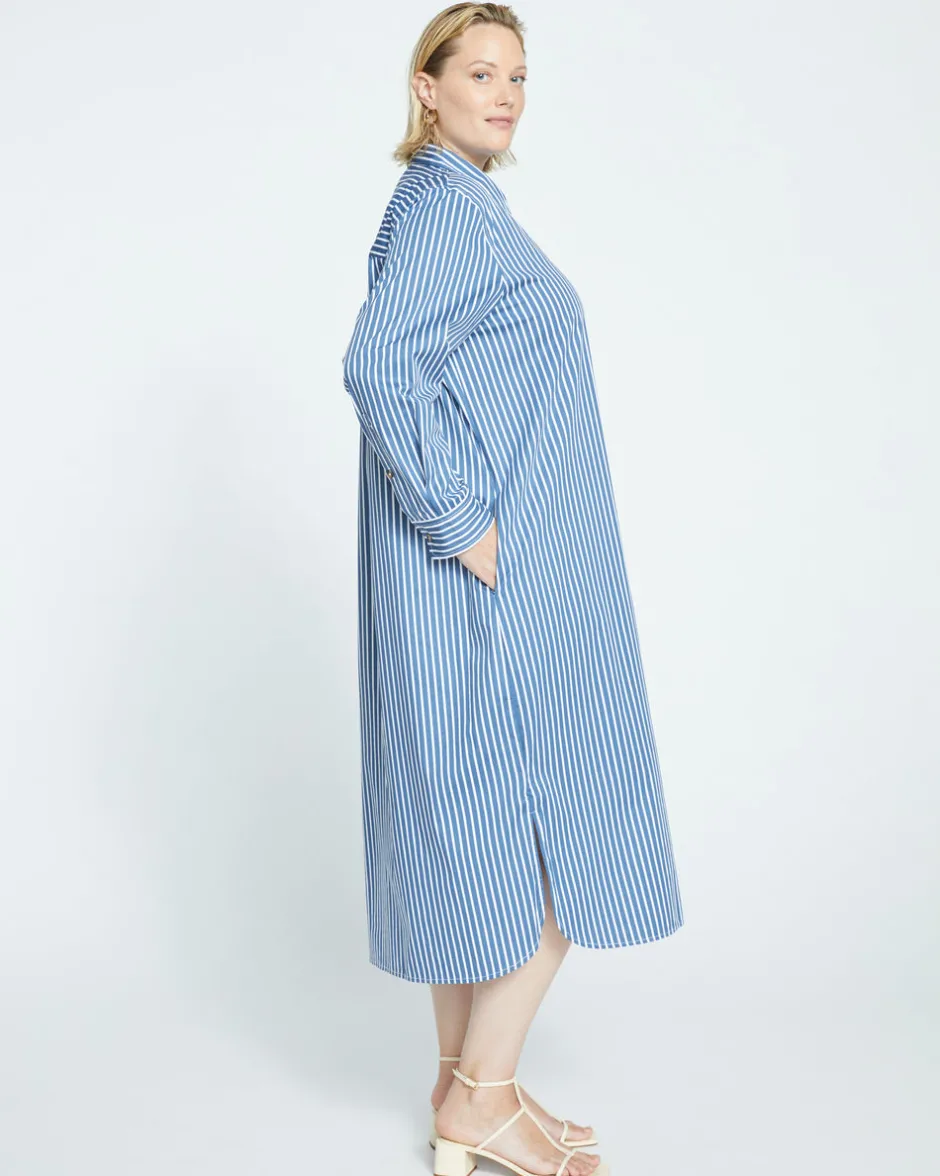 Universal Standard Odeon Stretch Poplin Shirtdress