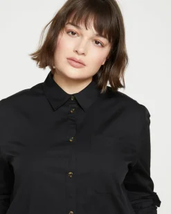Universal Standard Odeon Stretch Poplin Shirtdress
