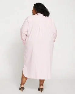 Universal Standard Odeon Stretch Poplin Shirtdress
