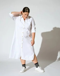 Universal Standard Odeon Stretch Poplin Shirtdress