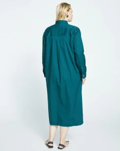 Universal Standard Odeon Stretch Poplin Shirtdress