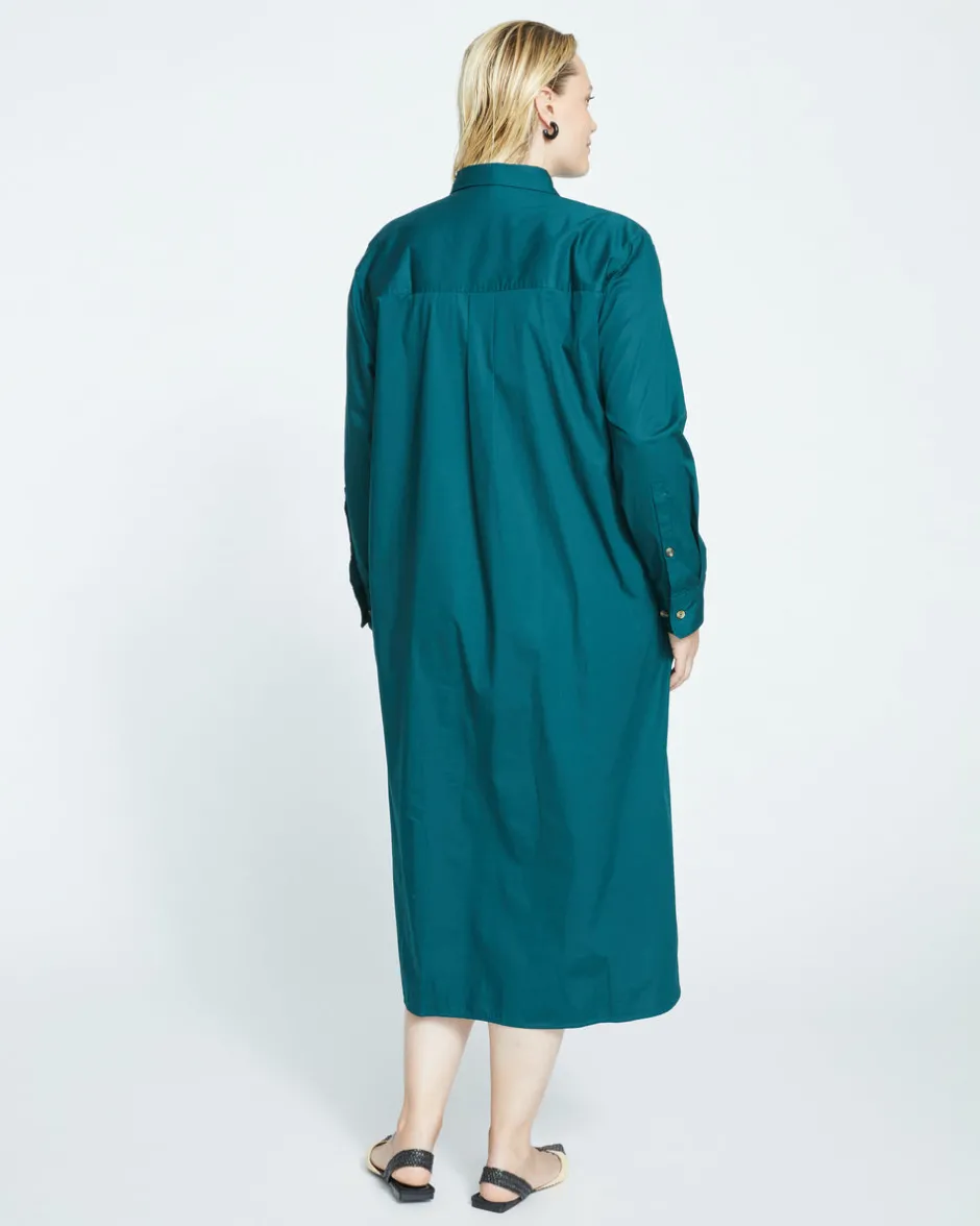 Universal Standard Odeon Stretch Poplin Shirtdress