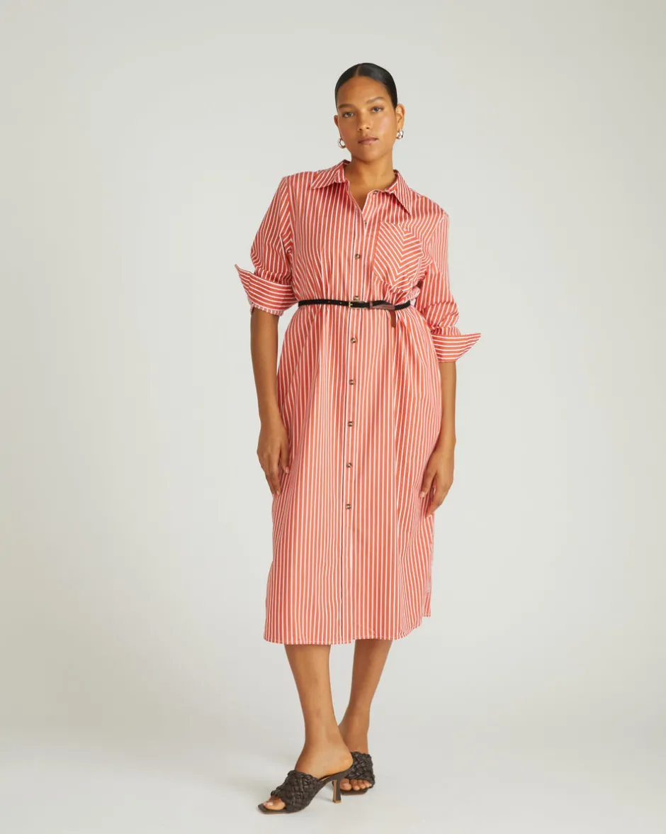 Universal Standard Odeon Stretch Poplin Shirtdress