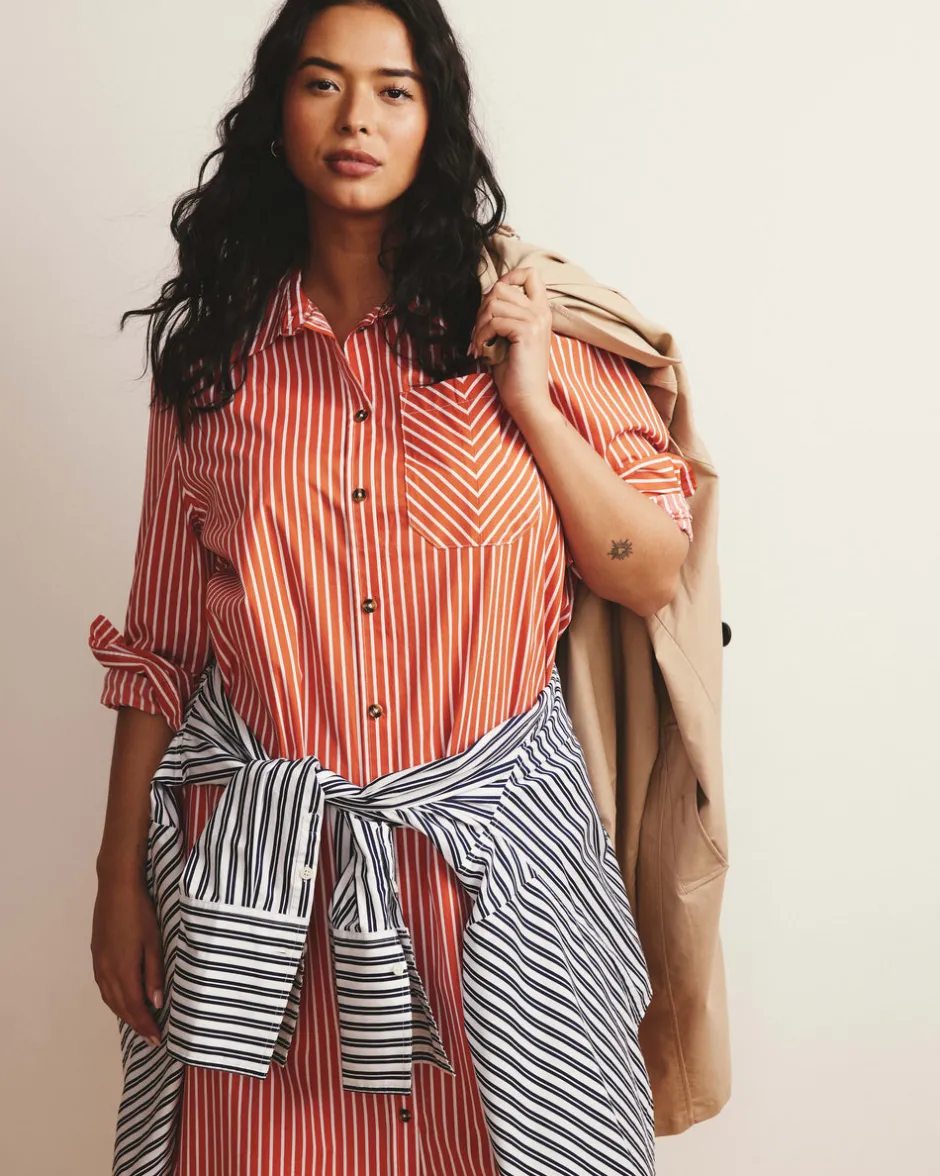 Universal Standard Odeon Stretch Poplin Shirtdress