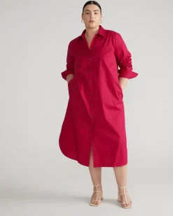 Universal Standard Odeon Stretch Poplin Shirtdress