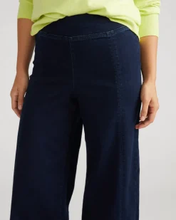 Universal Standard Olivia Pintuck Wide Leg Jeans