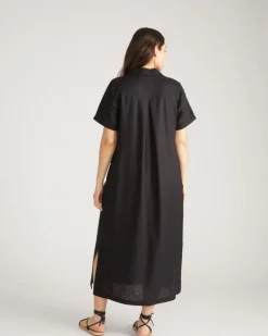 Universal Standard Padma Polo Neck Linen Dress