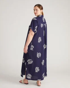 Universal Standard Padma Polo Neck Linen Dress