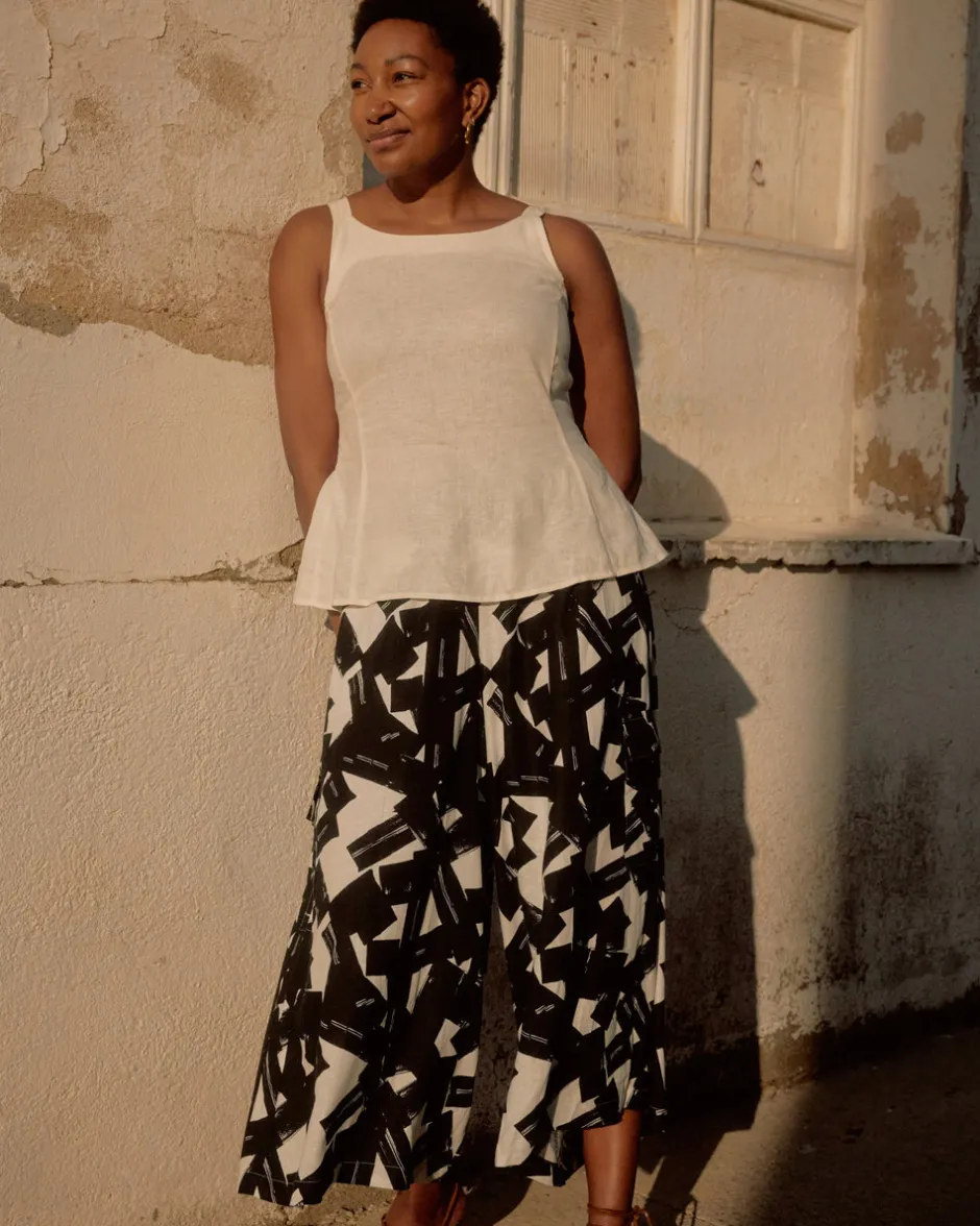 Universal Standard Palazzo Cargo Linen Pant