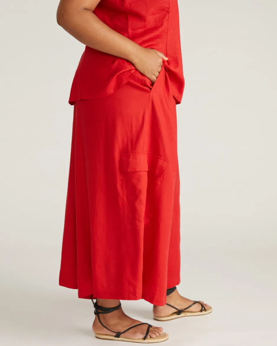Universal Standard Palazzo Cargo Linen Pant