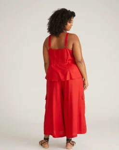 Universal Standard Palazzo Cargo Linen Pant