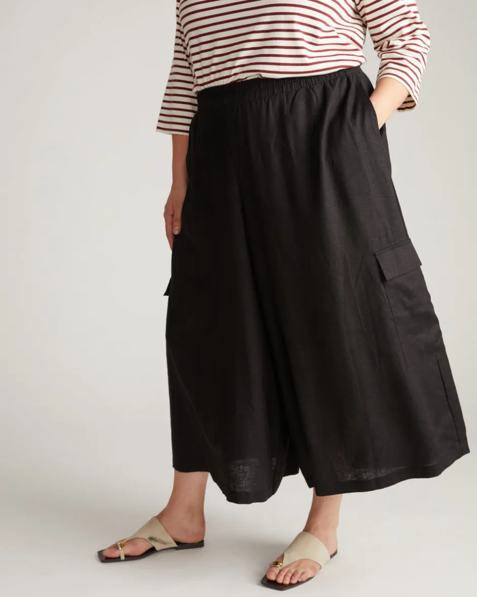 Universal Standard Palazzo Cargo Linen Pant