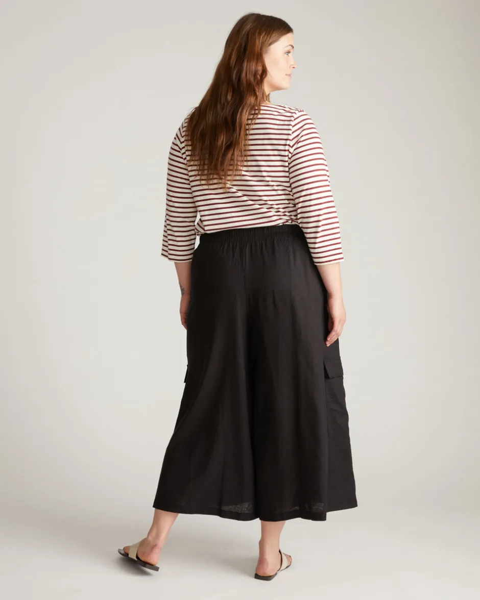 Universal Standard Palazzo Cargo Linen Pant