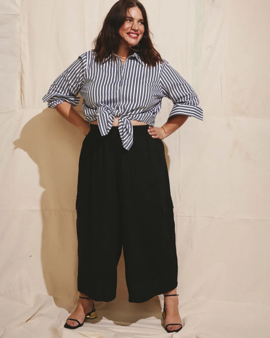 Universal Standard Palazzo Cargo Linen Pant
