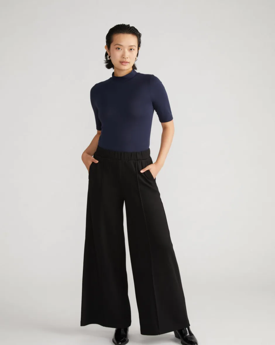 Universal Standard Pam Pintuck Wide Leg Ponte Pants