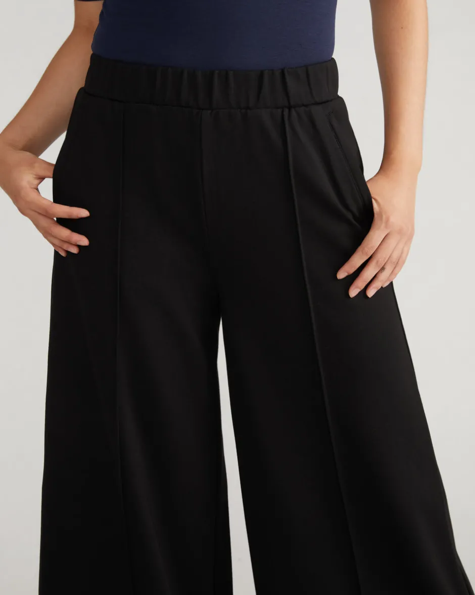 Universal Standard Pam Pintuck Wide Leg Ponte Pants