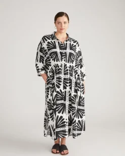 Universal Standard Paros Drawstring Linen Shirtdress