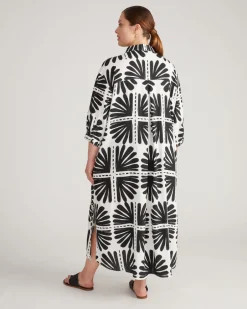 Universal Standard Paros Drawstring Linen Shirtdress