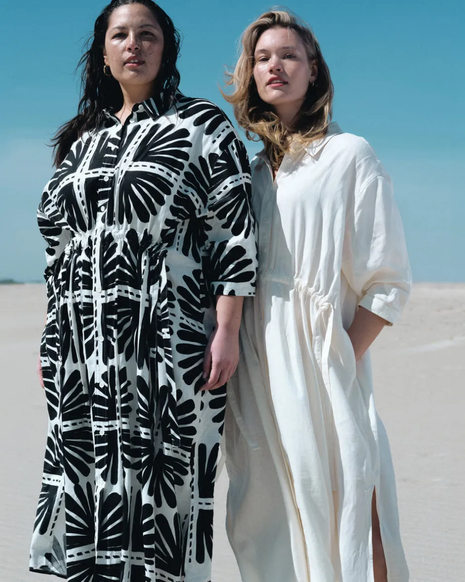 Universal Standard Paros Drawstring Linen Shirtdress
