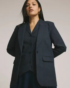 Universal Standard Percy Denim Look Blazer