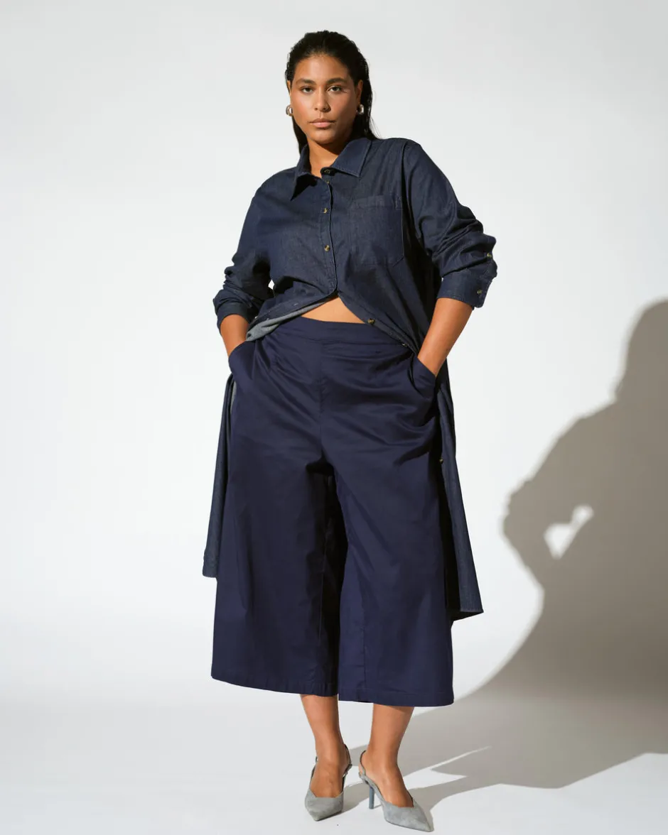 Universal Standard Perfect Tencel Chambray Culottes