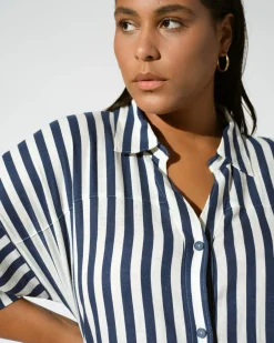 Universal Standard Plaza Linen Shirtdress