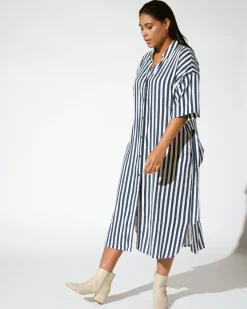 Universal Standard Plaza Linen Shirtdress