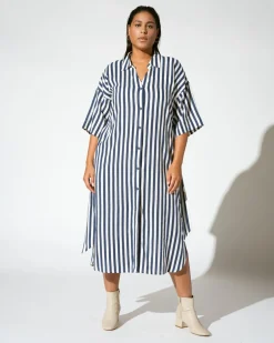 Universal Standard Plaza Linen Shirtdress