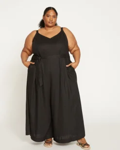 Universal Standard Promenade Linen Jumpsuit