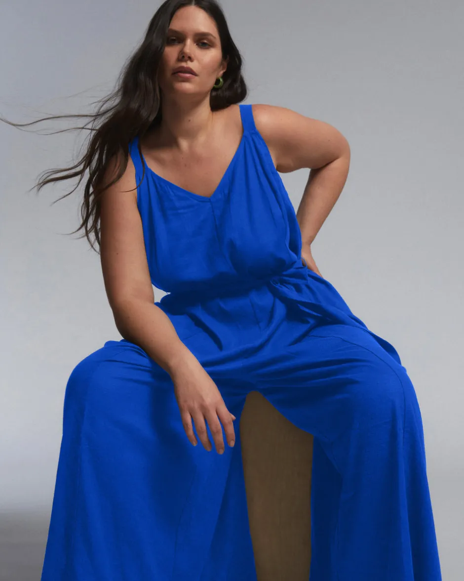 Universal Standard Promenade Linen Jumpsuit