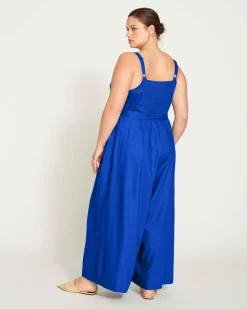 Universal Standard Promenade Linen Jumpsuit