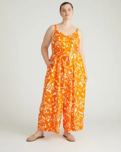 Universal Standard Promenade Linen Jumpsuit