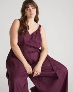 Universal Standard Promenade Linen Jumpsuit