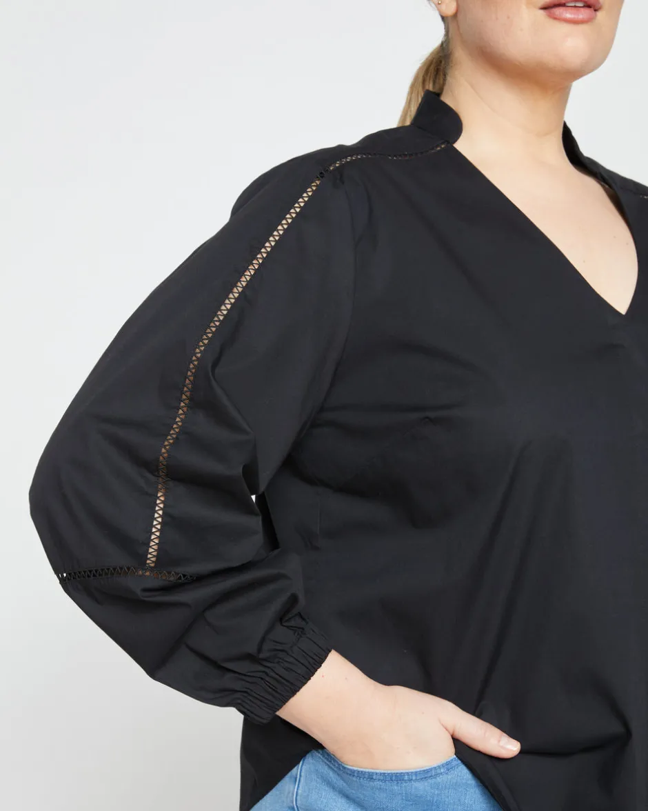 Universal Standard Saint-Honore Poplin Blouse