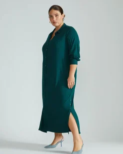 Universal Standard Sally Liquid Jersey Shirt Dress