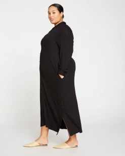 Universal Standard Sally Liquid Jersey Shirt Dress