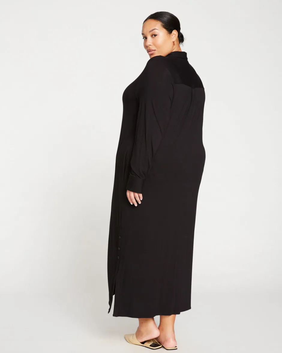 Universal Standard Sally Liquid Jersey Shirt Dress