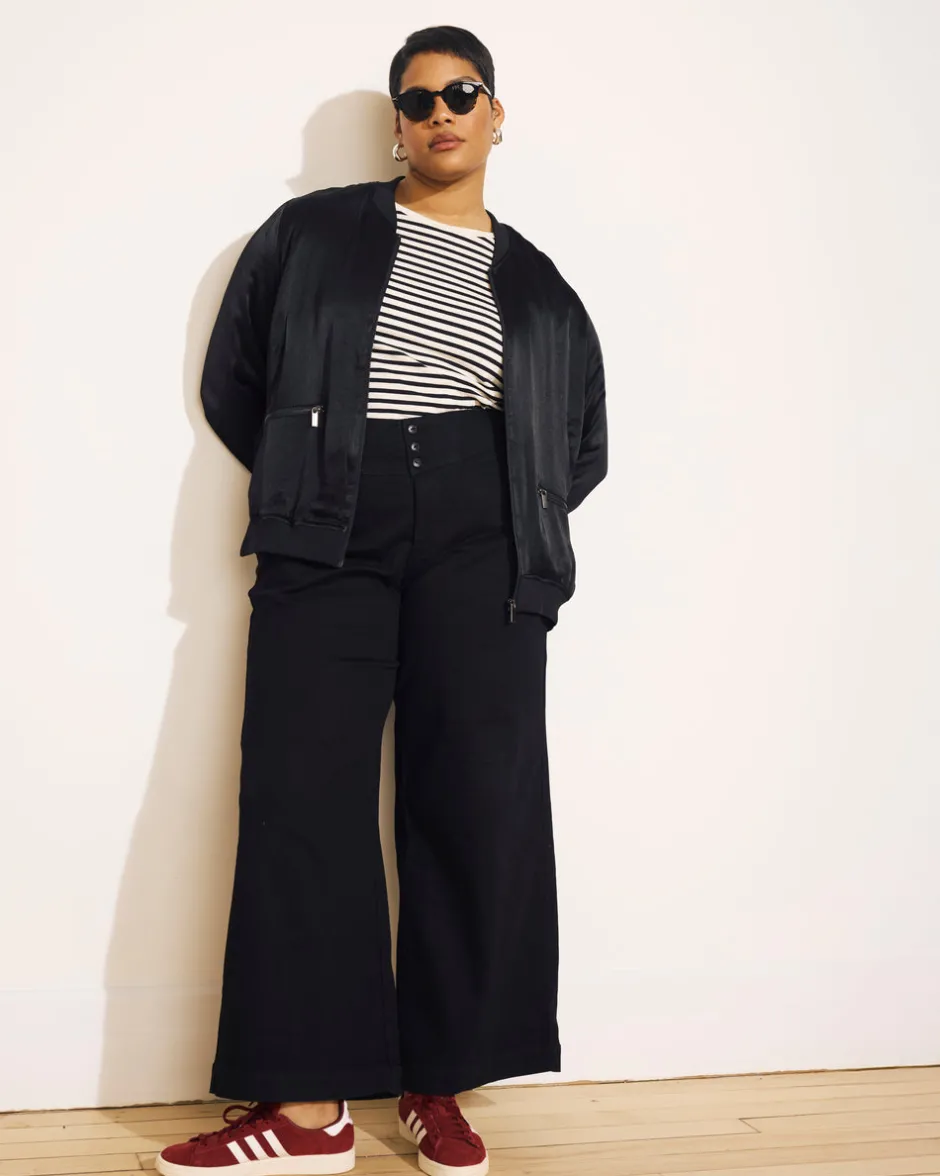Universal Standard Satin Bomber Jacket