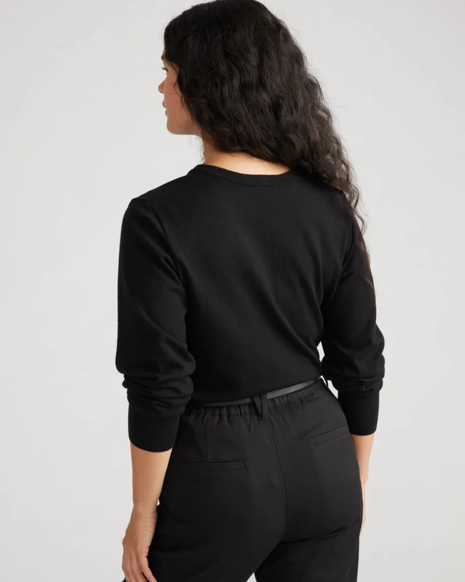 Universal Standard Savvy Fine Knit V Sweater