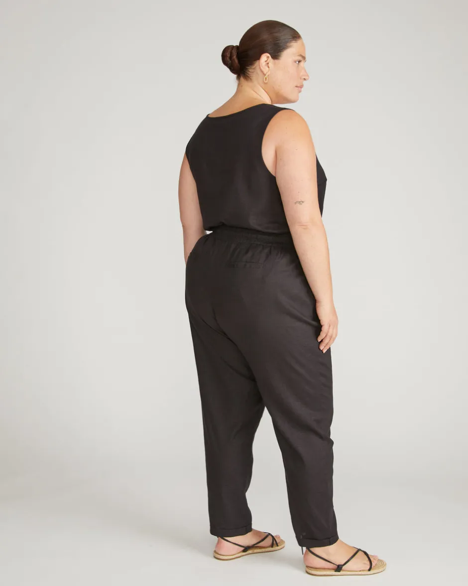 Universal Standard Sayville Linen Drawstring Pant