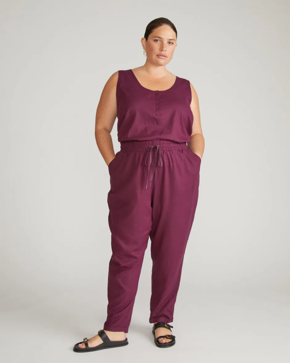Universal Standard Sayville Linen Drawstring Pant