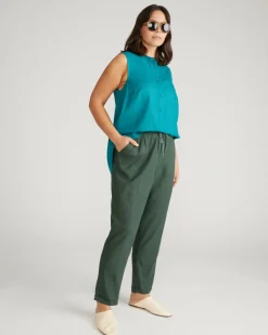 Universal Standard Sayville Linen Drawstring Pant