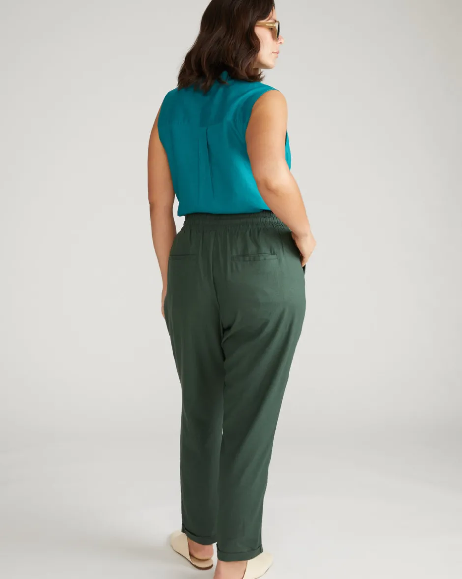 Universal Standard Sayville Linen Drawstring Pant